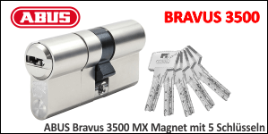 ABUS Bravus 3500 MX with 5 keys